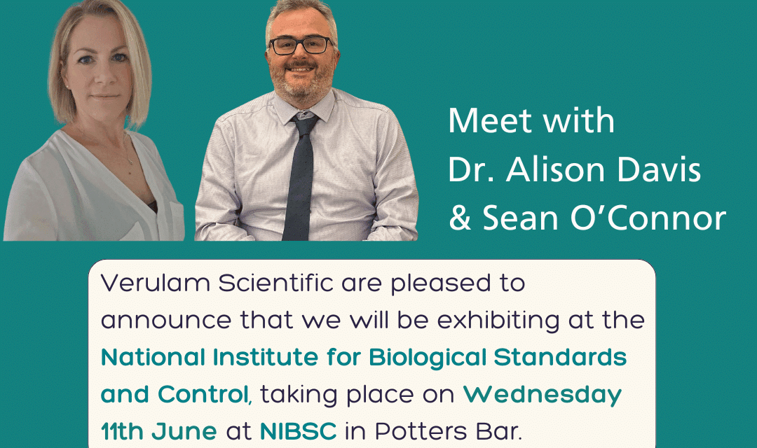 Verulam Scientific to Exhibit at NIBSC